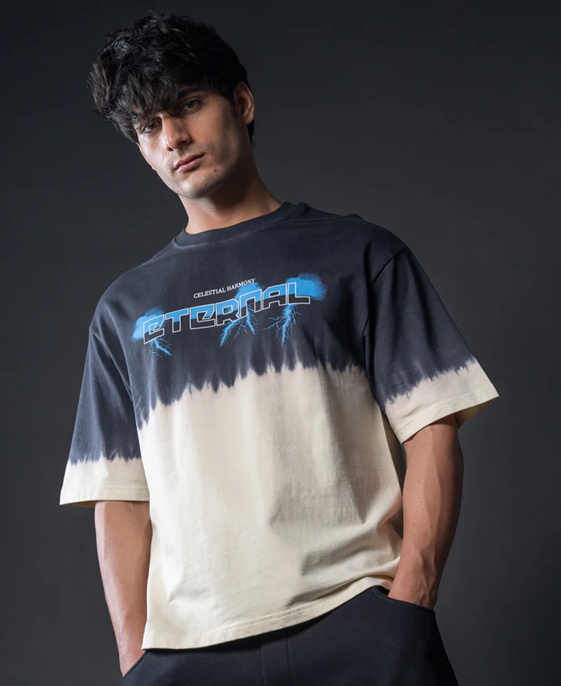 Black Bleached Graphic T-Shirt 100% Cotton