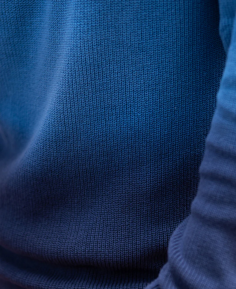 Blue Ombre Cotton Sweater - Image 4
