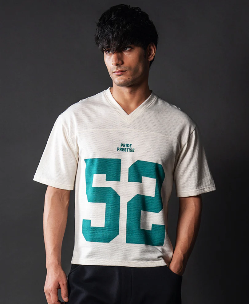 Cream Cotton Jersey T-Shirt