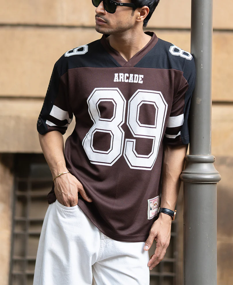 Dark Brown Rugby T-Shirt