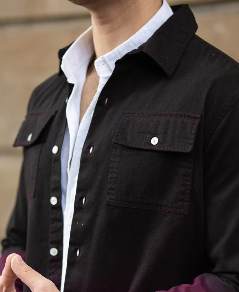 Dark Onion Ombre Cargo Shirt - Image 4