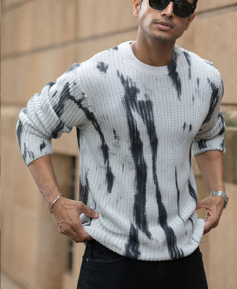 Light Grey Tie-Dye T-Shirt 100% Cotton