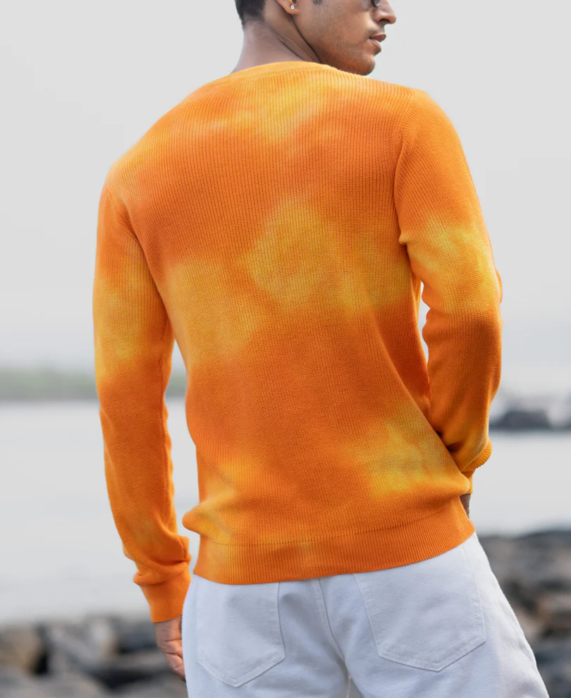 Orange Tie Dye T-Shirt - Image 6