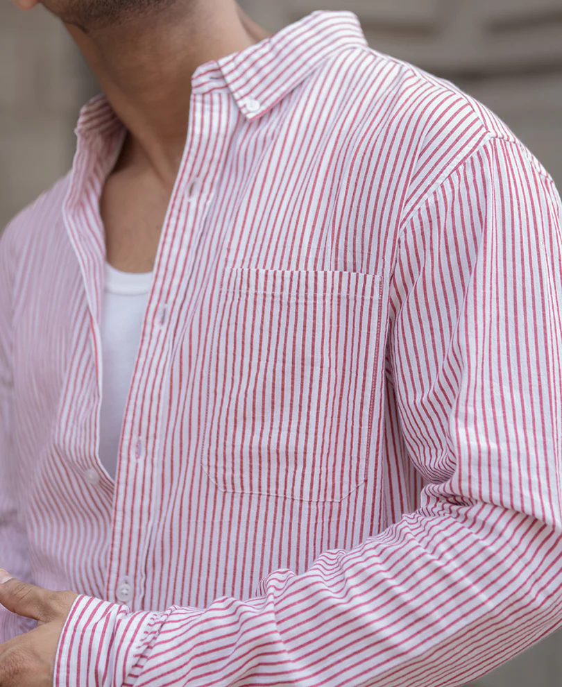 Red Stripe Shirt - Image 4